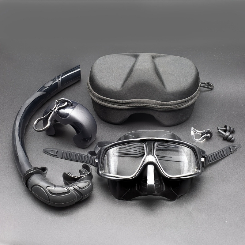 Snorkel brilles ar anti-noplūdi funkciju, Model jd601101851378354, Vinylon materiāls, Pieaugušajiem vīriešiem