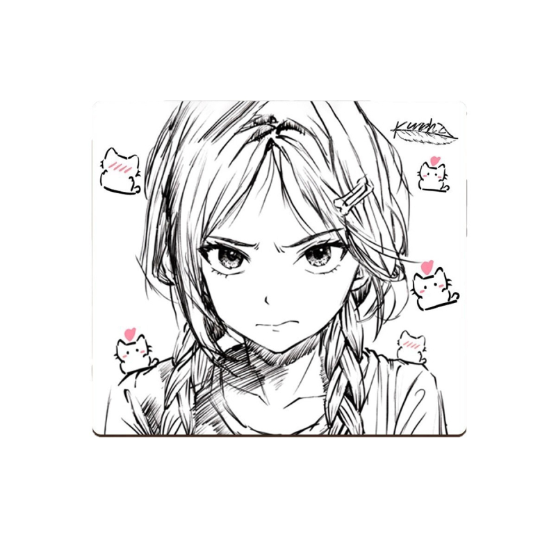 Žaidimų stalinis pelės kilimėlis su riešo atrama, gumos paviršius, vienpusis, siūti kraštai, logotipo spauda