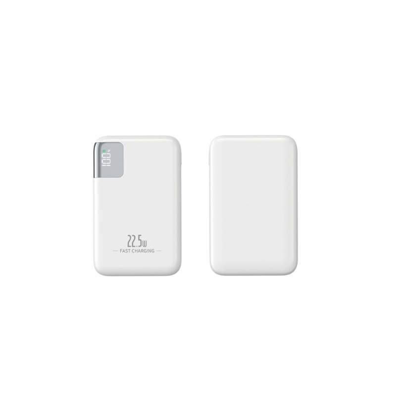 Vanjska baterija 10000mAh s ugrađenim kabelom, digitalni prikaz, izlaz 22.5W, QC2.0