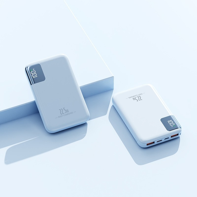 Vanjska baterija 10000mAh s ugrađenim kabelom, digitalni prikaz, izlaz 22.5W, QC2.0