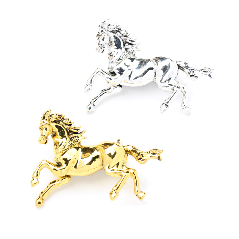 Broš od legure, unisex, kineskog stila, završni premaz kapljajućeg ulja, trobojni zodijalski konj, model 18328127424