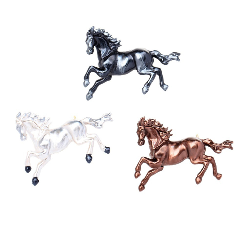 Broš od legure, unisex, kineskog stila, završni premaz kapljajućeg ulja, trobojni zodijalski konj, model 18328127424