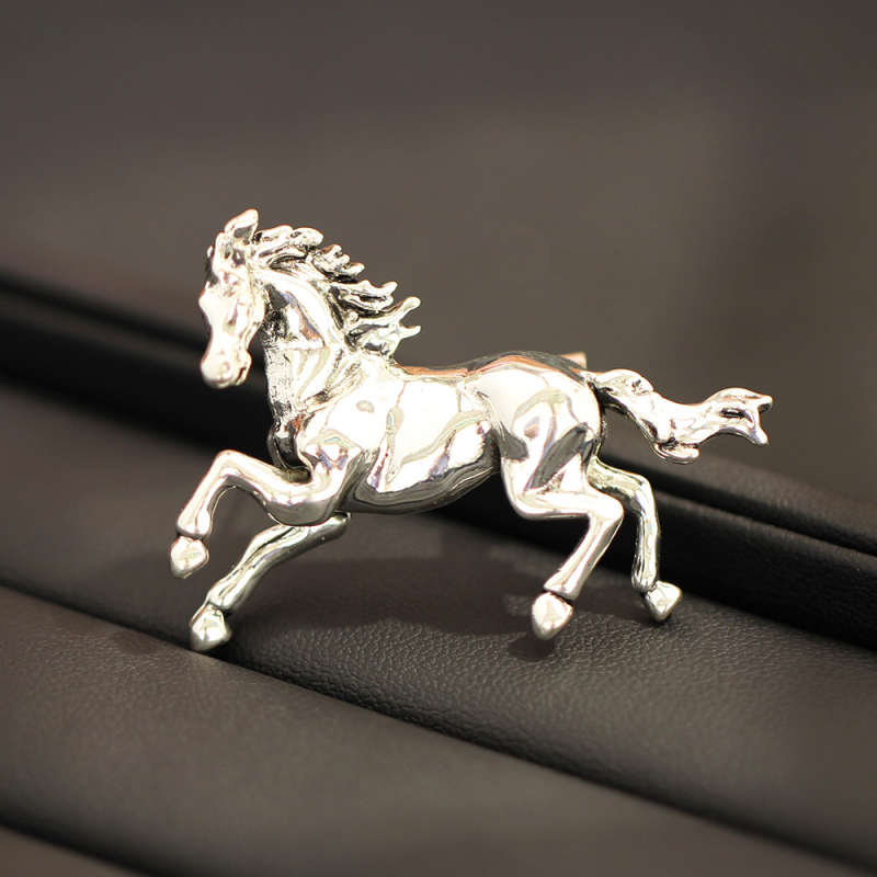 Broš od legure, unisex, kineskog stila, završni premaz kapljajućeg ulja, trobojni zodijalski konj, model 18328127424