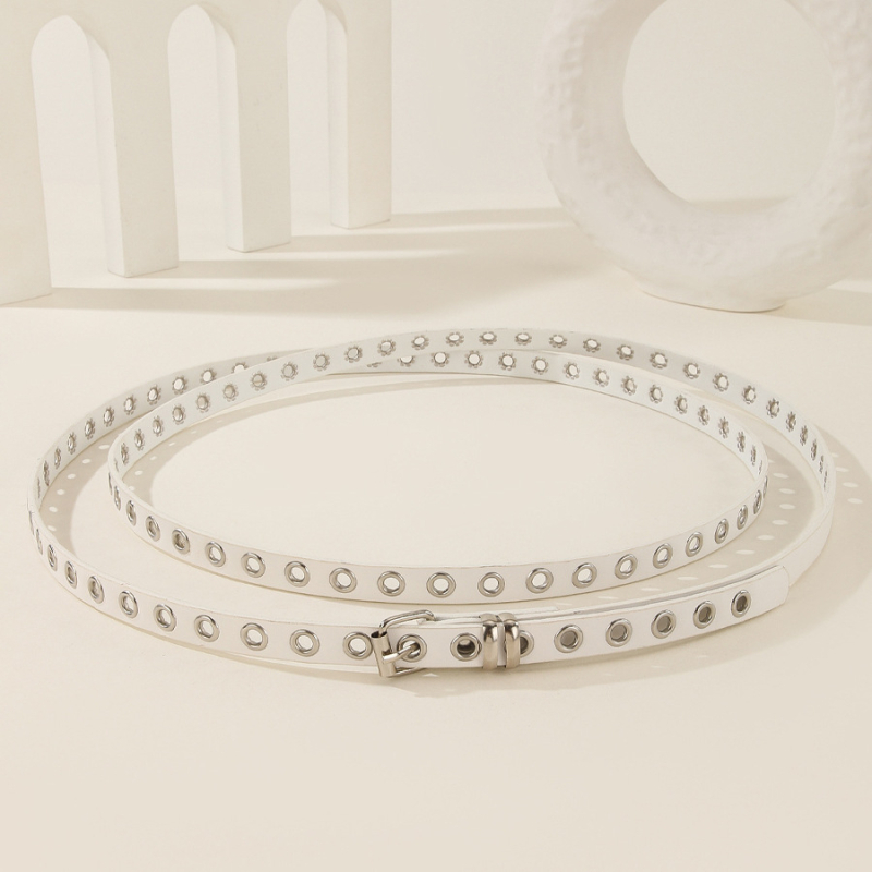 PU ādas josta ar sakausējuma sprādzi, snap aizdare, dubults cilpas mezgls, 1655, rudens 2025