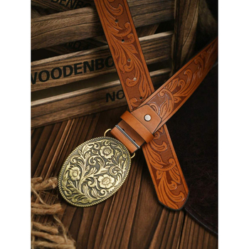 Αγκράφα Δερμάτινου Ζώνης — Υλικό: Red Bean; Κωδικός: sh15282020; Χειμώνας 2025