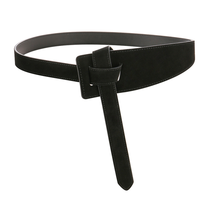 Sieviešu josta no īstas ādas — elegantā stilā, divslāņu liellopu āda, garums 115 cm