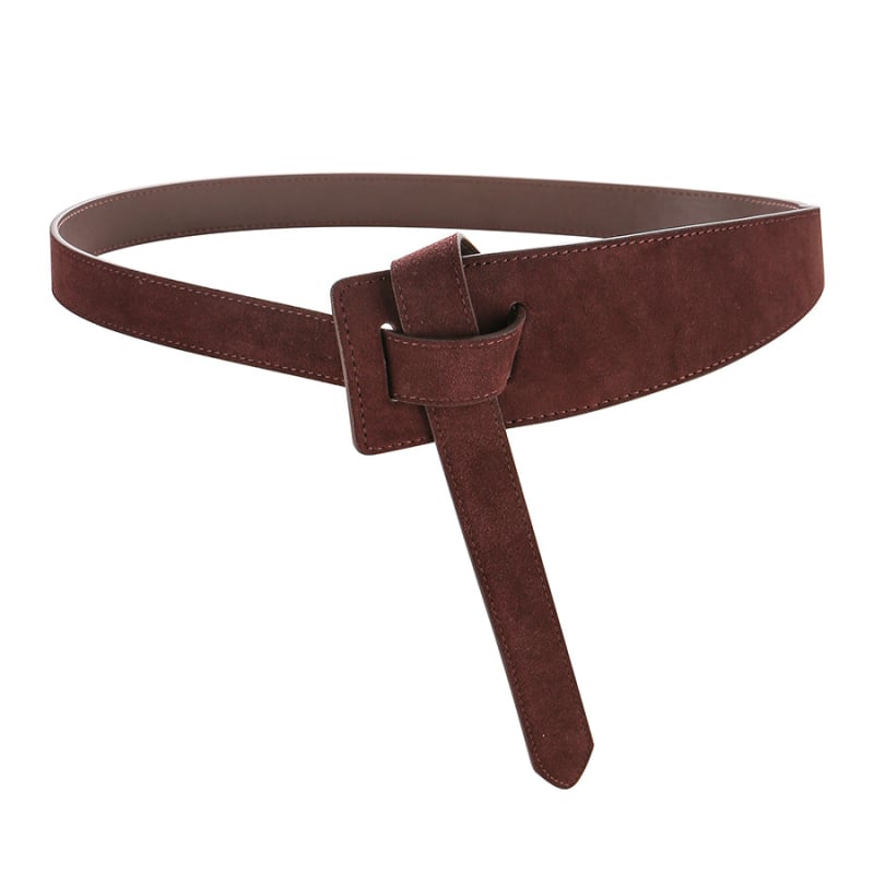 Sieviešu josta no īstas ādas — elegantā stilā, divslāņu liellopu āda, garums 115 cm