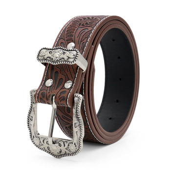 Ζώνη PU από δέρμα με αγκράφα σε σχήμα τριαντάφυλλου, στυλ πανκ/street/hip-hop, πλάτος 2-4 εκ