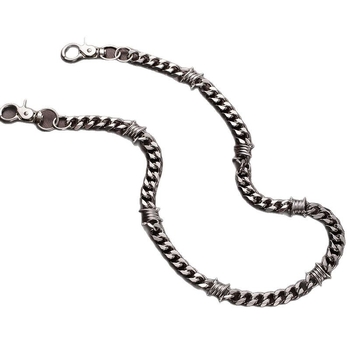 Ζώνη μέσης με ακανθώδες σχέδιο, χιπ-χοπ στυλ, μεταλλική αλυσίδα για unisex