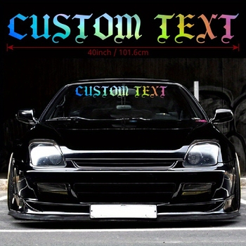 Ανακλαστικό αυτοκόλλητο αυτοκινήτου με θέμα γράμματα σε βινύλιο με γκλίτερ, προσαρμόσιμο; Υλικό βάσης: Πολυπροπυλένιο (BOPP); Προέλευση: Anhui, Κίνα; Πάχος: Xc992715