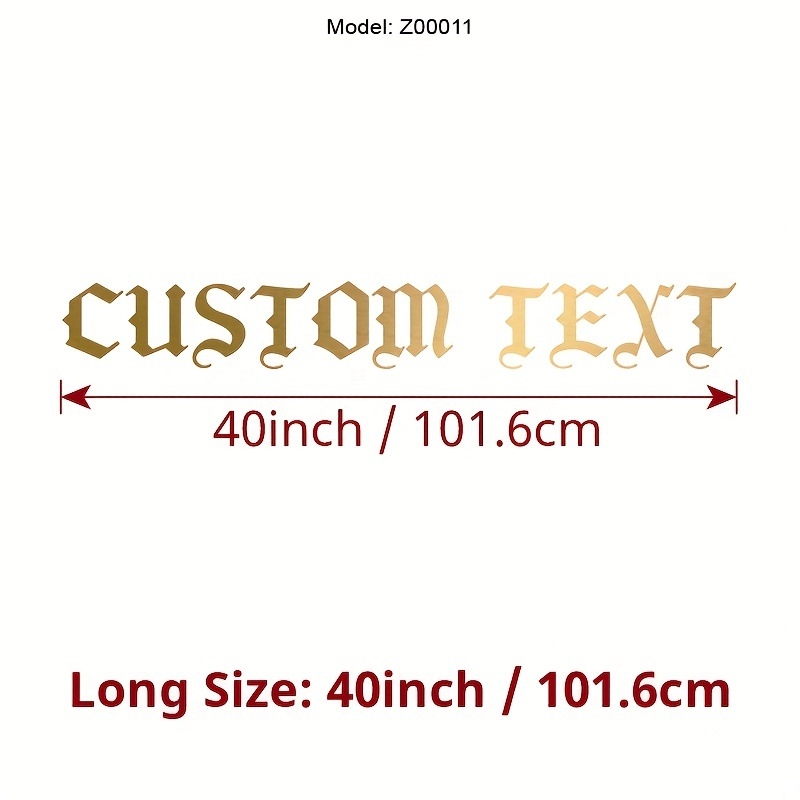 Ανακλαστικό αυτοκόλλητο αυτοκινήτου με θέμα γράμματα σε βινύλιο με γκλίτερ, προσαρμόσιμο; Υλικό βάσης: Πολυπροπυλένιο (BOPP); Προέλευση: Anhui, Κίνα; Πάχος: Xc992715