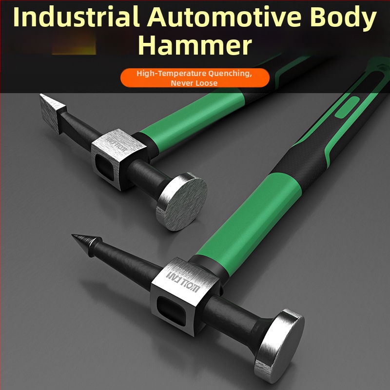 Wolffan Sada kladívov na opravu preliačin auta – Nástroj na tvarovanie plechu, automobilová oprava, Čistá hmotnosť 1000 g, Oceľ s vysokým obsahom uhlíka, Ostro hranatá hlava