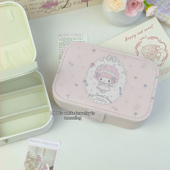 Ādas rotaslietu kastīte, daudzfunkcionāla, vienkāršs mūsdienīgs dizains, rotaslietām