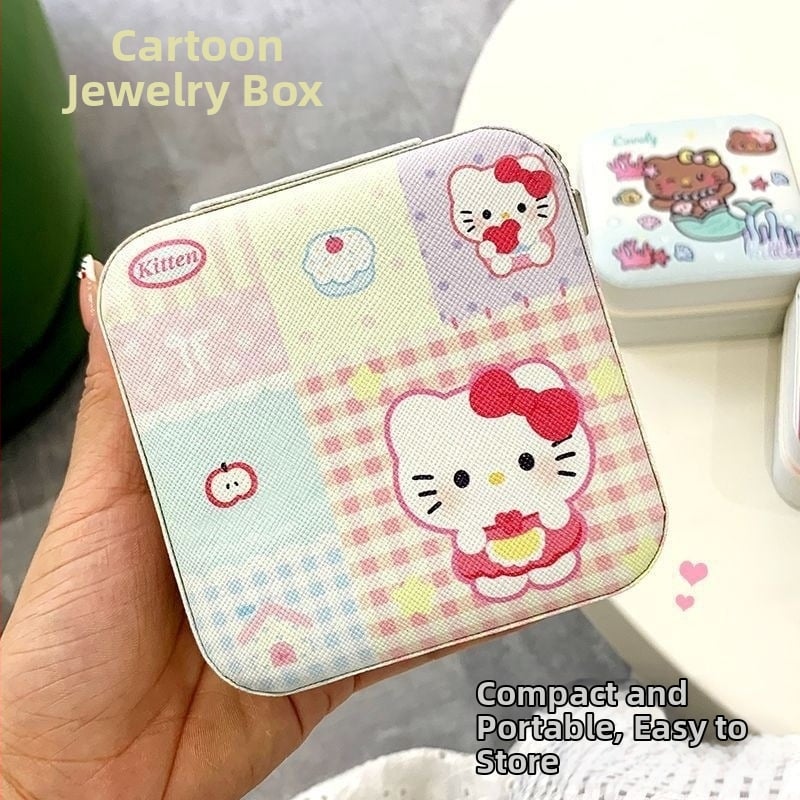 Ādas rotaslietu kastīte, daudzfunkcionāla, vienkāršs mūsdienīgs dizains, rotaslietām