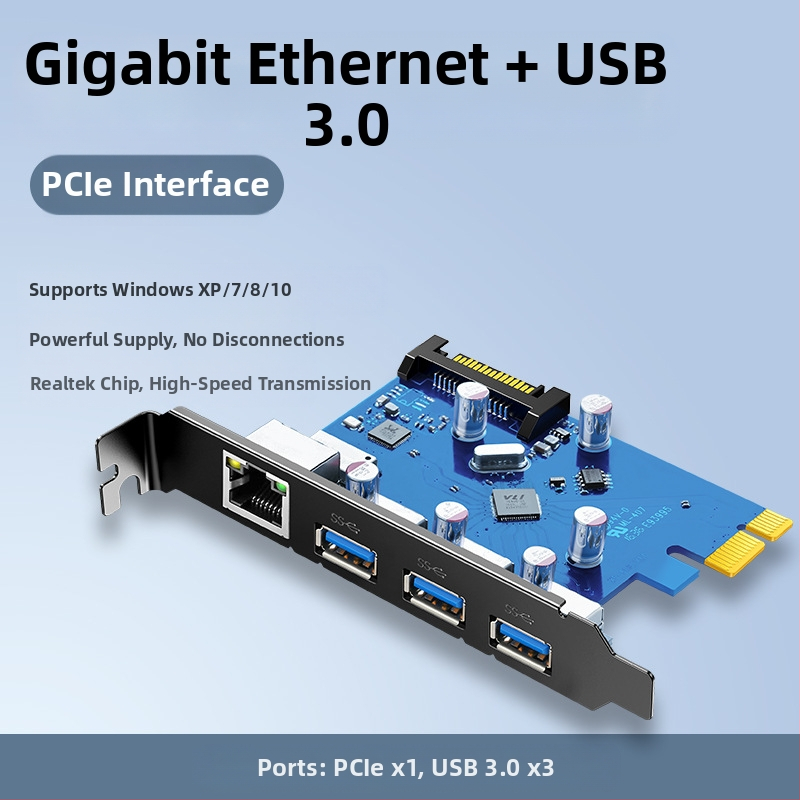 PCIe Gigabites Hálózati Kártya Asztali PC-hez – 1000 Mbps Ethernet Bővítés