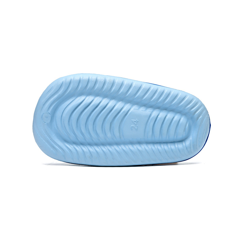 Vaikų EVA sandalai su dinozauro atspaudu, Cartoon modelis, viršus EVA, padas EVA, amžius 4–12 metų, orui laidžios, neslidžios, atsparios dėvėjimui, pavasaris–vasara–rudenį