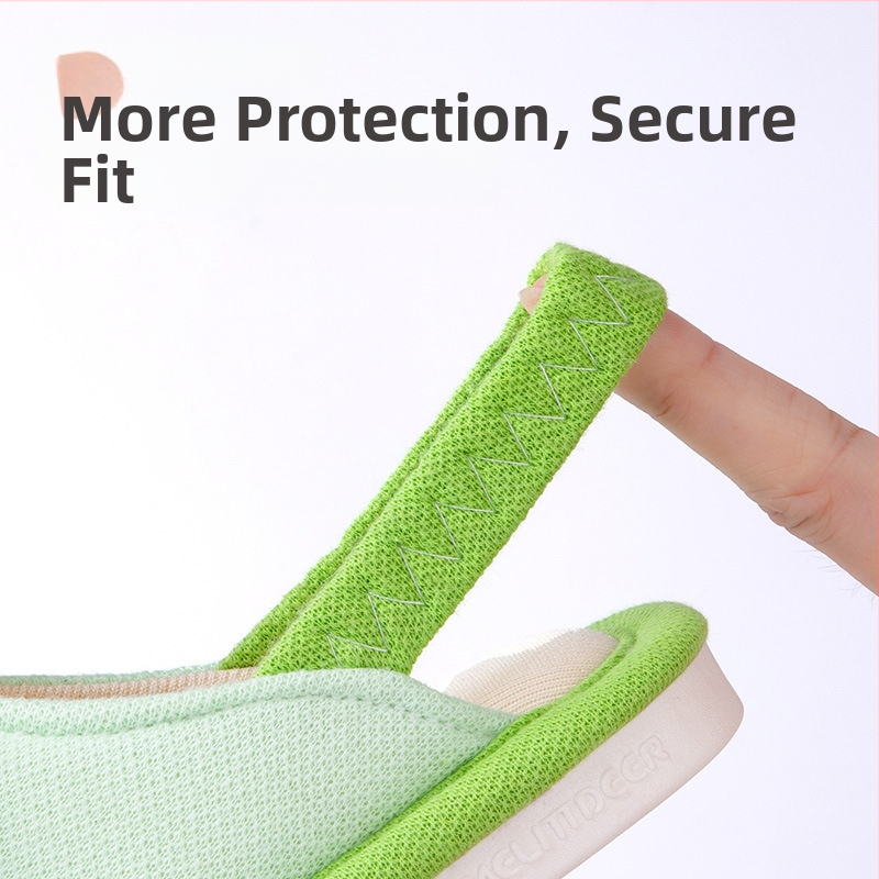 Detské textilné papuče (pre vek 1–6 rokov), Cartoon vzor, vrchná časť z pletenej vzdušnej vrstvy, podrážka PVC, Deer Milly