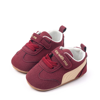 Βρεφικά αθλητικά παπούτσια με Velcro, χαμηλό επάνω μέρος από βαμβάκι, μαλακή σόλα καουτσούκ, αντιολισθητικά και ανθεκτικά (για 12–36 μήνες, άνοιξη–φθινόπωρο)