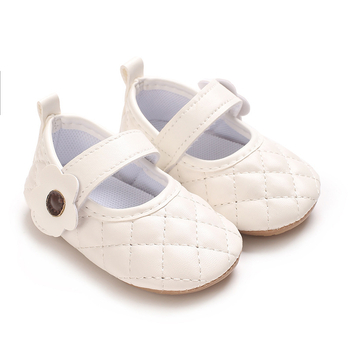 Βρεφικά Παπούτσια Princess με PU σόλα, επάνω μέρος από τεχνητό δέρμα, εσωτερικό και πάτος από ύφασμα, αδιάβροα και αντιολισθητικά