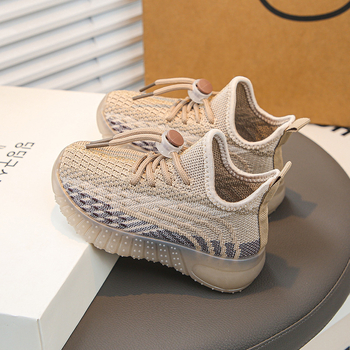 Παιδικά Coconut Sneakers – διχτυωτό επάνω μέρος, σόλα από καουτσούκ, σχέδιο με ρίγες, καθημερινό στυλ, καλοκαίρι 2025