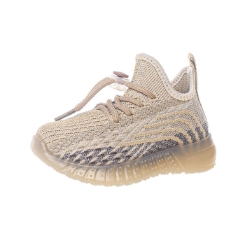 Παιδικά Coconut Sneakers – διχτυωτό επάνω μέρος, σόλα από καουτσούκ, σχέδιο με ρίγες, καθημερινό στυλ, καλοκαίρι 2025