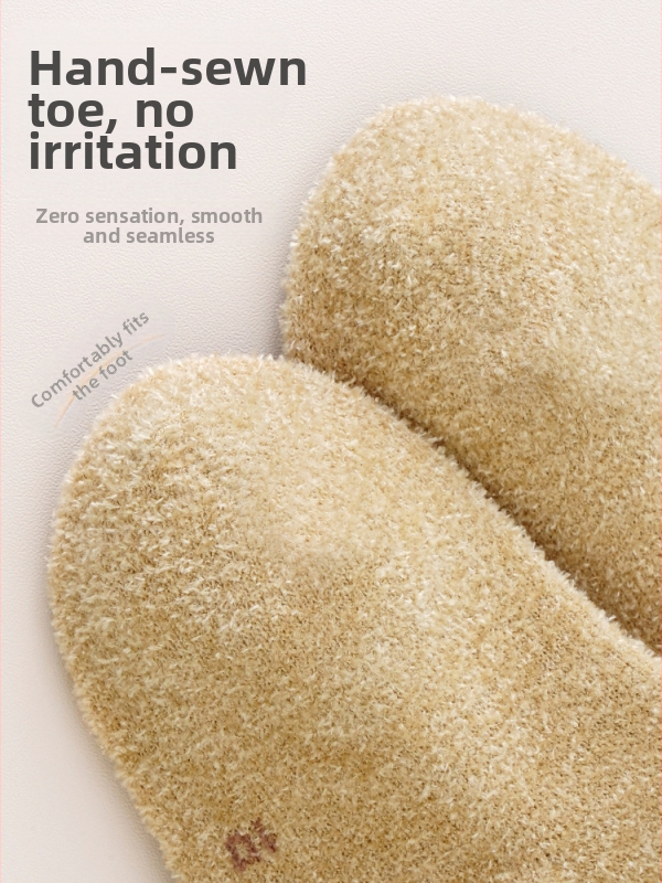 Detské zimné ponožky s fleecovou podšívkou a hrubým teplým dizajnom, dlhý tubusový strih, priedušné a odvádzajúce pot, cartoon vzor