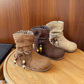 Unisex παιδικά μποτάκια Martin από σουέντ - αναπνέσιμα, χαμηλό ύψος γαλώνας, πλαϊνό φερμουάρ