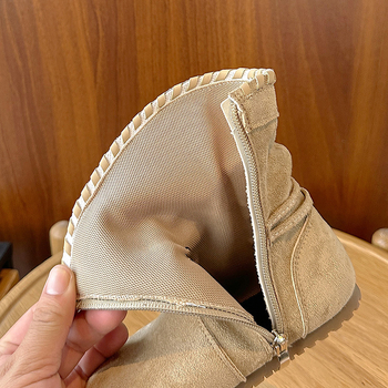 Unisex παιδικά μποτάκια Martin από σουέντ - αναπνέσιμα, χαμηλό ύψος γαλώνας, πλαϊνό φερμουάρ