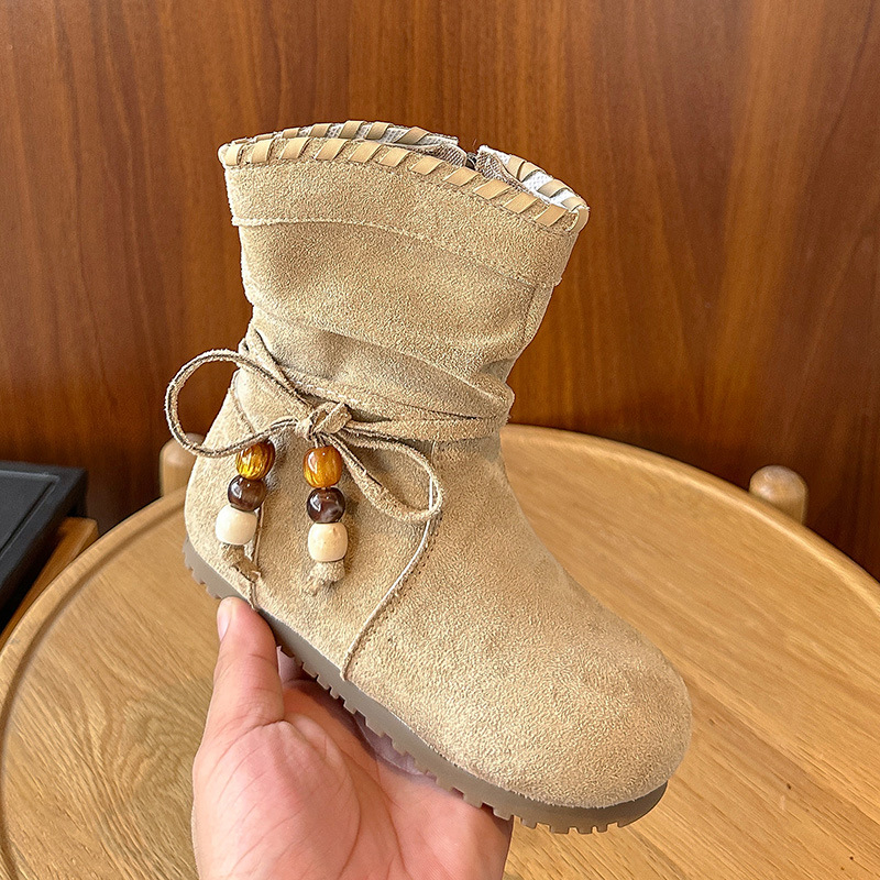 Unisex παιδικά μποτάκια Martin από σουέντ - αναπνέσιμα, χαμηλό ύψος γαλώνας, πλαϊνό φερμουάρ