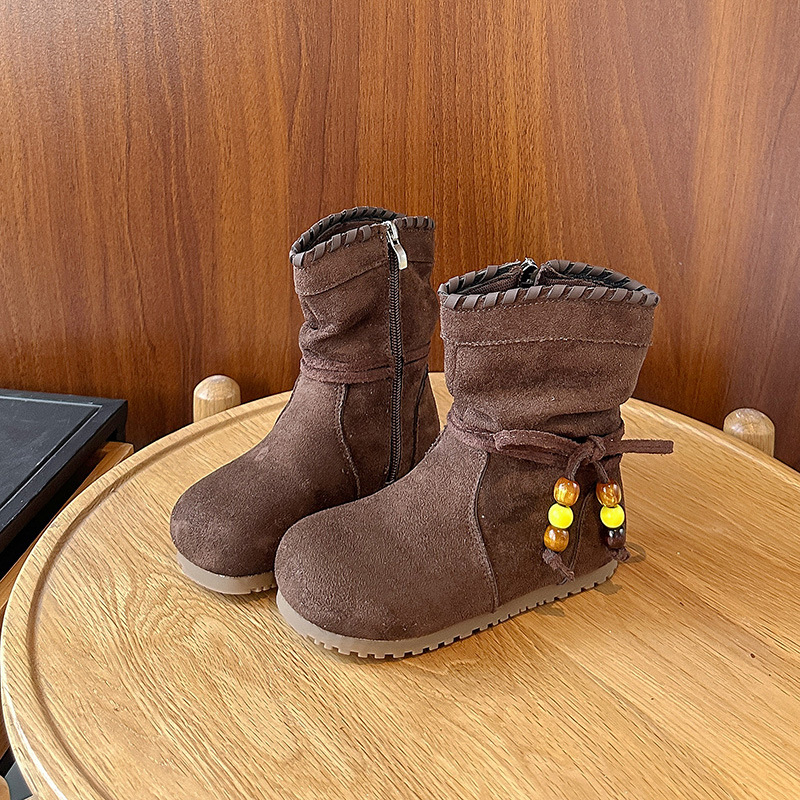 Unisex παιδικά μποτάκια Martin από σουέντ - αναπνέσιμα, χαμηλό ύψος γαλώνας, πλαϊνό φερμουάρ