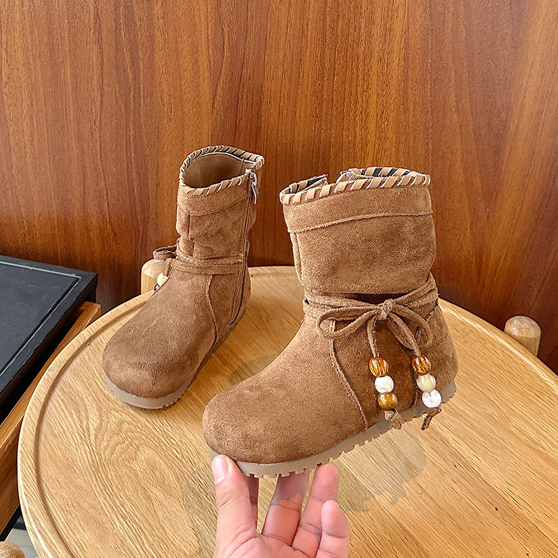 Unisex παιδικά μποτάκια Martin από σουέντ - αναπνέσιμα, χαμηλό ύψος γαλώνας, πλαϊνό φερμουάρ