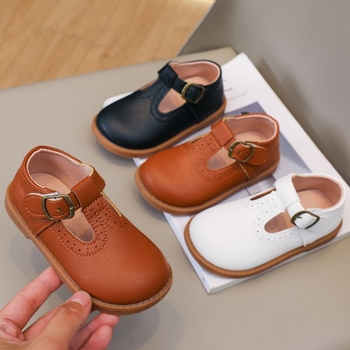 Bērnu kurpes ar Velcro aizdari, mīksta zole, augšējā daļa no mākslīgā ādas, TPR zole, ikdienas stils