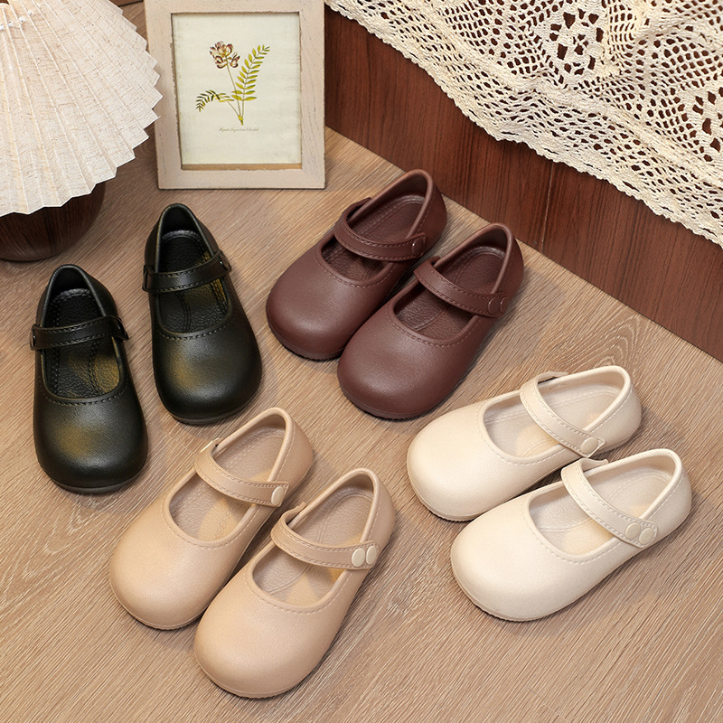 Sandale prințesă din EVA pentru fete, cu închidere cu cataramă, EVA pe partea superioară și talpă, pentru copii 1-12 ani