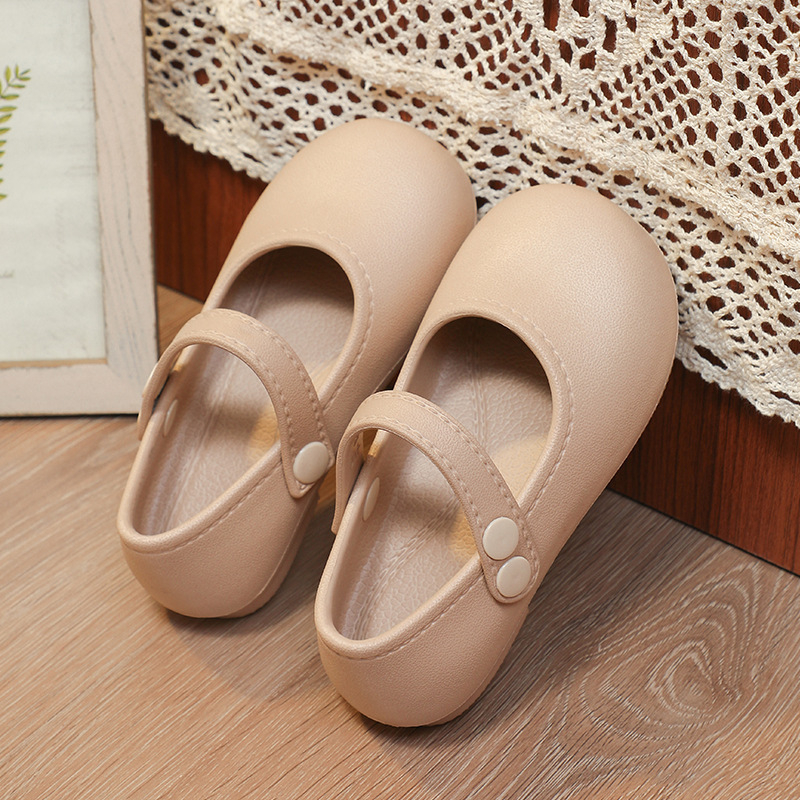 Sandale prințesă din EVA pentru fete, cu închidere cu cataramă, EVA pe partea superioară și talpă, pentru copii 1-12 ani