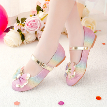 Blizgančios Mary Jane basutės su 3D kaspinu – lengvos, unisex, etninis stilius, viršutinė medžiaga iš fleec, padas iš TPR, vaikams 7–12 metų