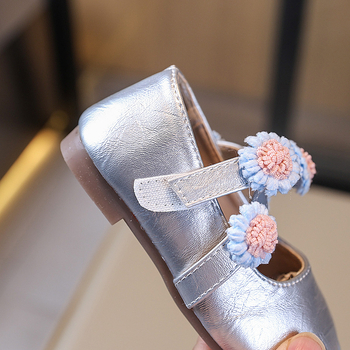 Παιδικά παπούτσια κοριτσιών από μικροΐνες, χαμηλό ύψος, διασταυρούμενο λουράκι, Velcro κλείσιμο, σόλα από καουτσούκ, επένδυση από δέρμα, κορεατικό στυλ, για άνοιξη-φθινόπωρο, διαπνοή, αντιολισθητικά