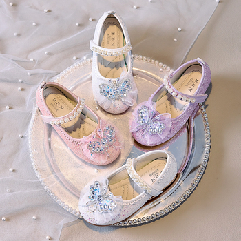 Mergaitėms skirti PU odos bateliai Velcro užsegimu, žemas viršus, vientiso spalvos, guma padas