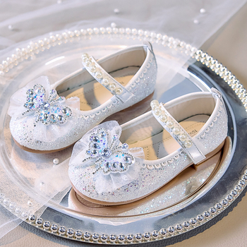 Mergaitėms skirti PU odos bateliai Velcro užsegimu, žemas viršus, vientiso spalvos, guma padas