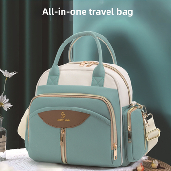 Autiņu soma bērnu pastaigām, daudzfunkcionāla, liela ietilpība, Oxford audums, ultra viegla, salokāma