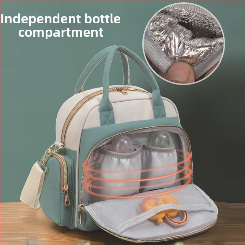 Taška na plienky na prechádzky s dieťaťom, viacúčelová, s veľkou kapacitou, Oxford látka, ultra ľahká, skladacia