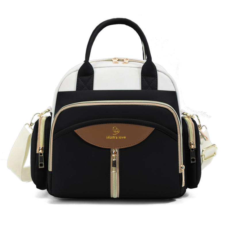 Autiņu soma bērnu pastaigām, daudzfunkcionāla, liela ietilpība, Oxford audums, ultra viegla, salokāma