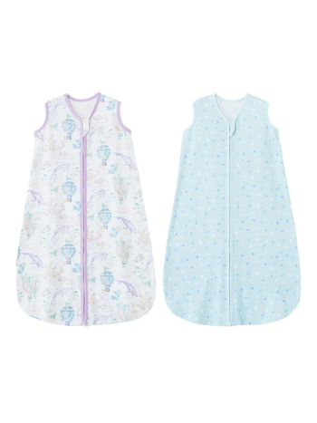 Υπνοσακος καλοκαιρινός με στιλ γιλέκο για βρέφη και νήπια – εξωτερικό και επένδυση από 100% βαμβάκι, ενιαίο σχέδιο, απομάκρυνση υγρασίας, φερμουάρ ρητίνης, μοτίβο, Κατηγορία Α