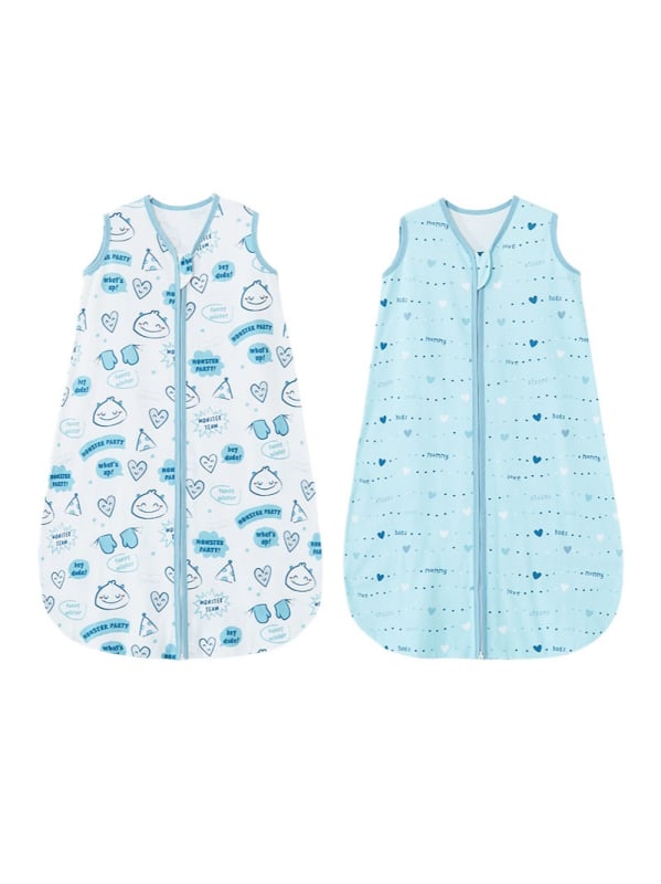 Dječji spavaći vreća u ljetnom stilu – vest stil, vanjska i podstavna od pamuka, jedinstven zavijanje, upijanje vlage, zatvarač od smole, otisak, Klasa A