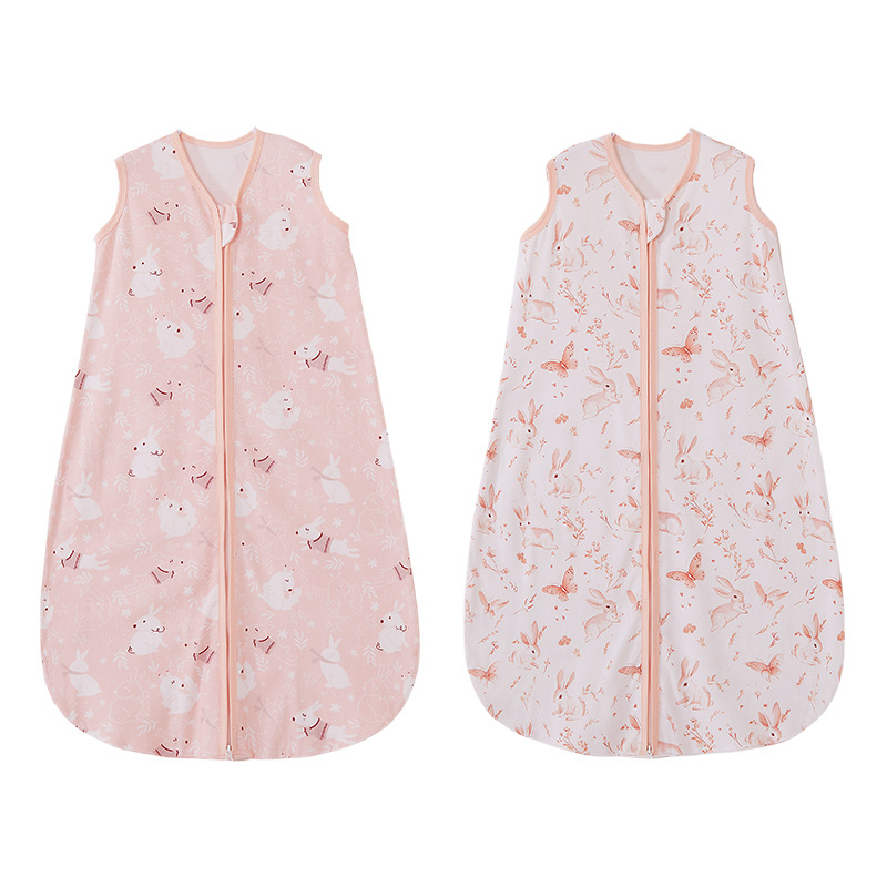 Dječji spavaći vreća u ljetnom stilu – vest stil, vanjska i podstavna od pamuka, jedinstven zavijanje, upijanje vlage, zatvarač od smole, otisak, Klasa A