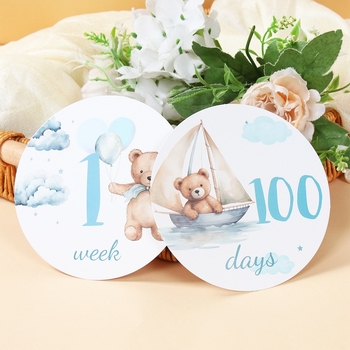 Карта за памет на раждането на бебето — Xiangdao Crafts; Материал: хартия; Стил: Универсален; Номер на продукта: Infant Birth Commemorative Card; Категория: Реквизити за украса на място