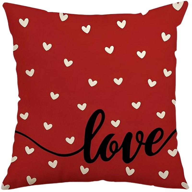 Husă pentru pernă din poliester, model festiv, imprimată