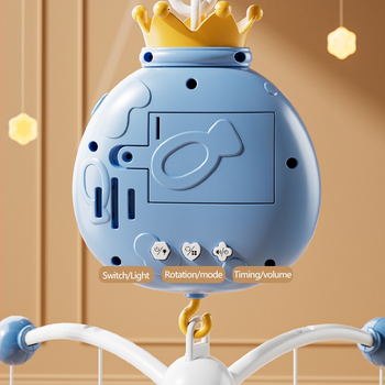 Dječja glazbena igračka s projekcijom i rotacijom, daljinsko upravljanje, CE certifikat, plastična konstrukcija, za djecu 0-3 godine