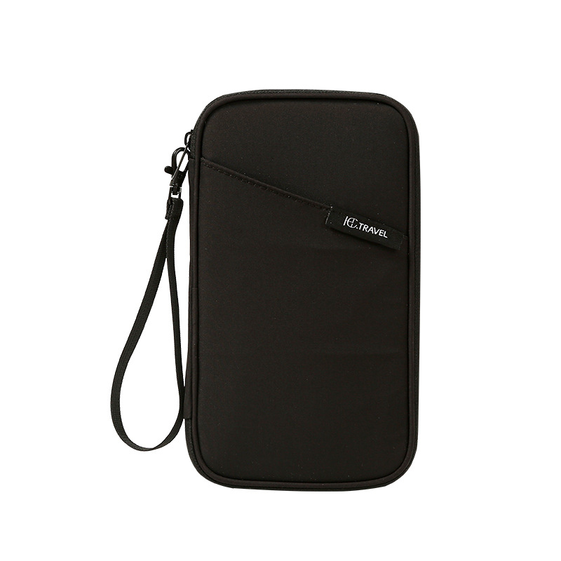 T400 Dokumentų krepšys – kubo formos Oxford audinys, paso ir asmens tapatybės kortelių organizatorius, atsparus vandeniui, daugiafunkcinė saugykla