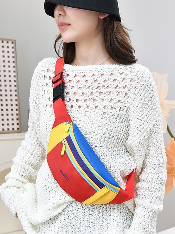 Kasdienis crossbody saddle krepšys, tekstūruotos minimalistinės moterų kišeninės rankinės, 2025 pavasario sezonas, stilius Mix and Match Aesthetics, medžiaga Oxford Audinys, užsegimas užtrauktuku, vidiniai kišai telefonui ir dokumentams, prekės ženklas NEN