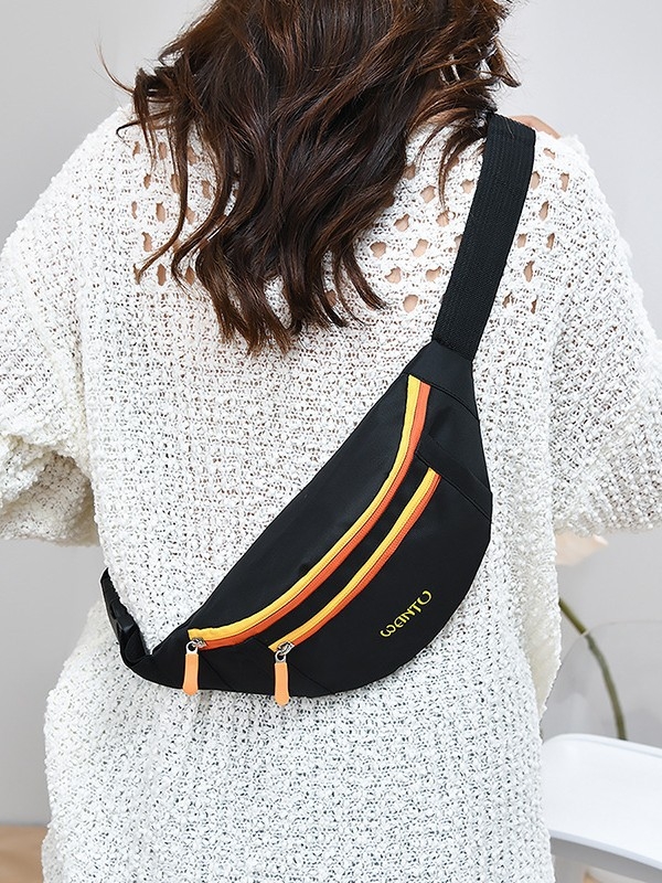 Kasdienis crossbody saddle krepšys, tekstūruotos minimalistinės moterų kišeninės rankinės, 2025 pavasario sezonas, stilius Mix and Match Aesthetics, medžiaga Oxford Audinys, užsegimas užtrauktuku, vidiniai kišai telefonui ir dokumentams, prekės ženklas NEN